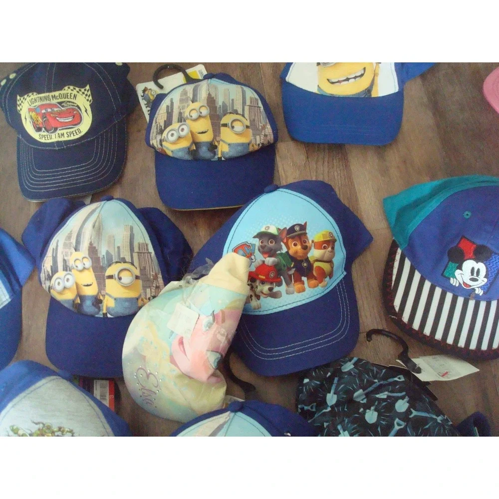 16HAT‎ LOT DISNEY MINIONS PAW PATROL BUNDLE CAP HAT 90S VINTAGE 00S Y2K M1